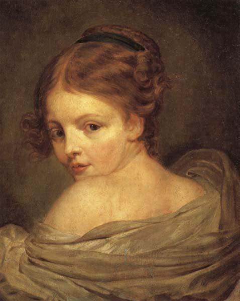 Jean Baptiste Greuze Young Woman Seen from the Back